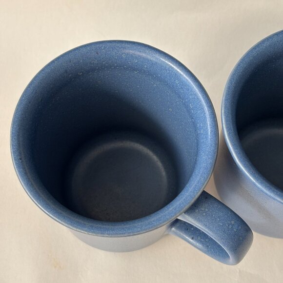 Set of 2 - Dansk Mesa Blue Mugs Vintage 90s Stoneware- - Picture 6 of 12